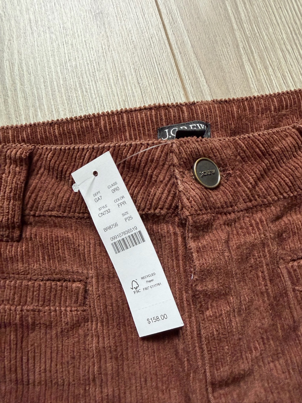 J. Crew Vintage Flare Pant in Corduroy French Press fall 70s flower power retro - Picture 3 of 5